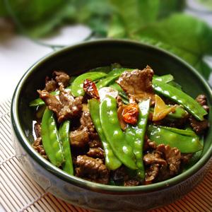 冬天快手菜 剁椒肉末炒荷蘭豆的做法