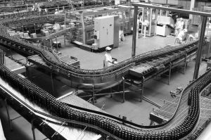 啤酒生產車間一角