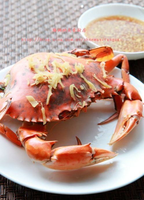 姜絲黃酒蒸青蟹的做法
